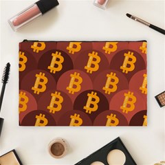 Cryptocurrency Bitcoin Digital Cosmetic Bag (large) by HermanTelo