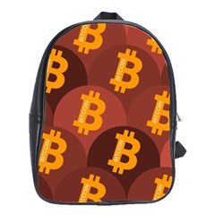 Cryptocurrency Bitcoin Digital School Bag (large) by HermanTelo