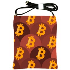 Cryptocurrency Bitcoin Digital Shoulder Sling Bag by HermanTelo