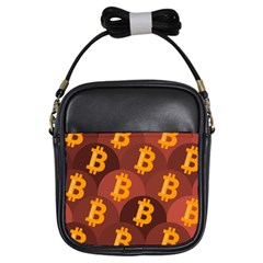 Cryptocurrency Bitcoin Digital Girls Sling Bag by HermanTelo