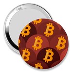 Cryptocurrency Bitcoin Digital 3  Handbag Mirrors Front