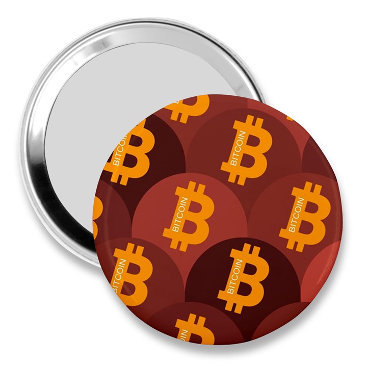 Cryptocurrency Bitcoin Digital 3  Handbag Mirrors