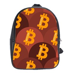 Cryptocurrency Bitcoin Digital School Bag (xl) by HermanTelo