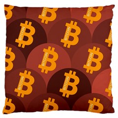 Cryptocurrency Bitcoin Digital Standard Flano Cushion Case (two Sides) by HermanTelo