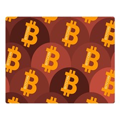 Cryptocurrency Bitcoin Digital Double Sided Flano Blanket (large)  by HermanTelo