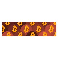 Cryptocurrency Bitcoin Digital Satin Scarf (oblong)