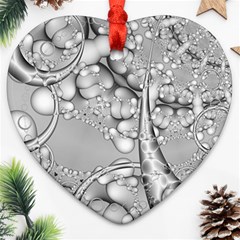 Illustrations Entwine Fractals Heart Ornament (two Sides)