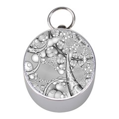 Illustrations Entwine Fractals Mini Silver Compasses by HermanTelo