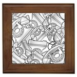 Phone Communication Technology Framed Tile Front