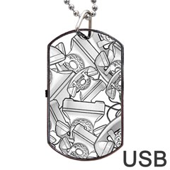 Phone Communication Technology Dog Tag Usb Flash (one Side) by HermanTelo