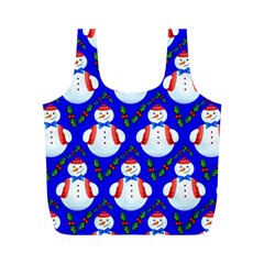 Seamless Snow Cool Full Print Recycle Bag (m) by HermanTelo