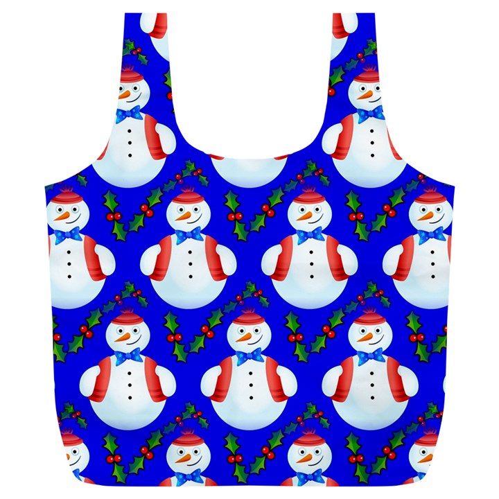 Seamless Snow Cool Full Print Recycle Bag (XL)