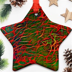 Background Pattern Texture Star Ornament (two Sides)