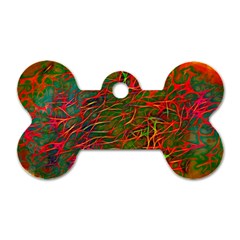 Background Pattern Texture Dog Tag Bone (one Side)