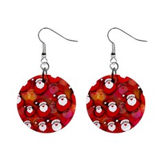 Santa Clause Mini Button Earrings by HermanTelo