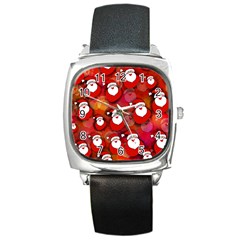 Santa Clause Square Metal Watch by HermanTelo