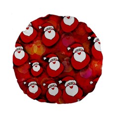 Santa Clause Standard 15  Premium Round Cushions by HermanTelo