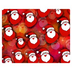 Santa Clause Double Sided Flano Blanket (medium)  by HermanTelo