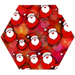 Santa Clause Wooden Puzzle Hexagon by HermanTelo