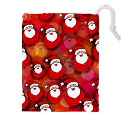 Santa Clause Drawstring Pouch (4xl) by HermanTelo