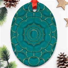 Over The Calm Sea Is The Most Beautiful Star Ornament (oval) by pepitasart