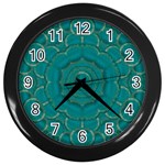 Over The Calm Sea Is The Most Beautiful Star Wall Clock (Black) Front