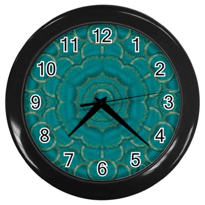 Over The Calm Sea Is The Most Beautiful Star Wall Clock (Black)