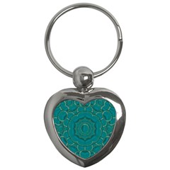 Over The Calm Sea Is The Most Beautiful Star Key Chain (heart) by pepitasart