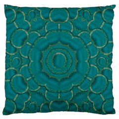 Over The Calm Sea Is The Most Beautiful Star Large Flano Cushion Case (one Side) by pepitasart