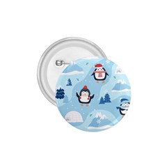 Christmas Seamless Pattern With Penguin 1 75  Buttons by Vaneshart