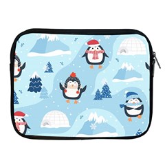 Christmas Seamless Pattern With Penguin Apple Ipad 2/3/4 Zipper Cases by Vaneshart