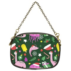 Colorful Funny Christmas Pattern Chain Purse (one Side) by Vaneshart