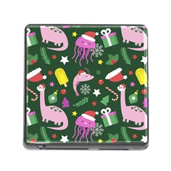 Colorful Funny Christmas Pattern Memory Card Reader (square 5 Slot) by Vaneshart