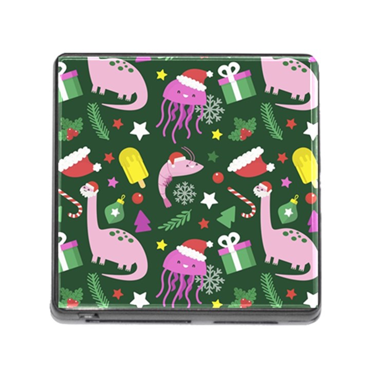 Colorful Funny Christmas Pattern Memory Card Reader (Square 5 Slot)