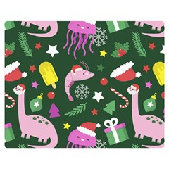 Colorful Funny Christmas Pattern Double Sided Flano Blanket (medium)  by Vaneshart