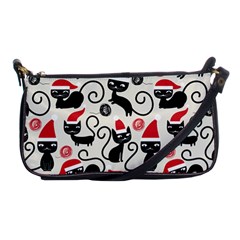 Cute Christmas Seamless Pattern Vector Shoulder Clutch Bag by Vaneshart