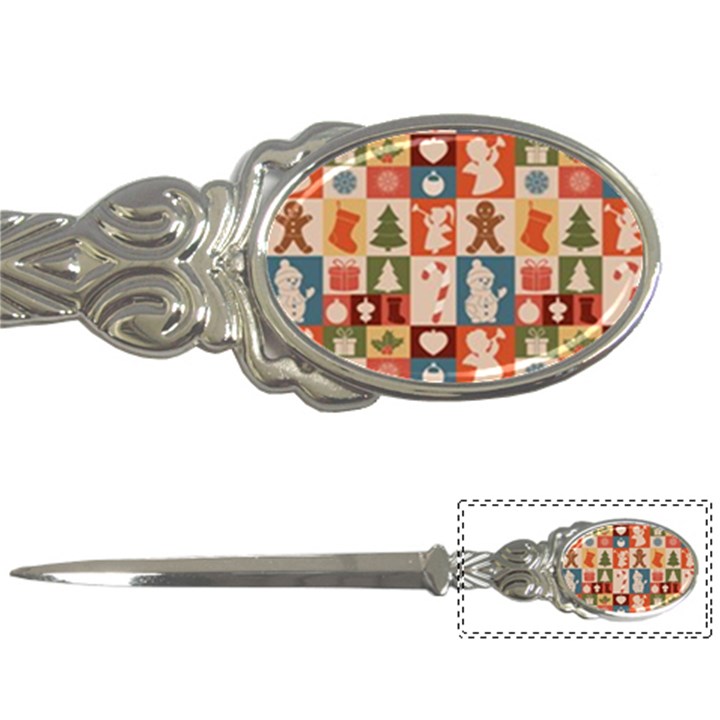 Cute Christmas Seamless Pattern Vector Letter Opener