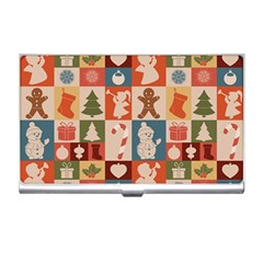 Cute Christmas Seamless Pattern Vector Business Card Holder by Vaneshart