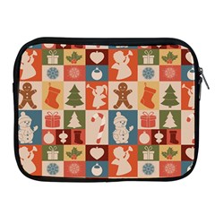 Cute Christmas Seamless Pattern Vector Apple Ipad 2/3/4 Zipper Cases by Vaneshart