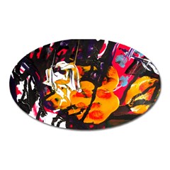 Consolation Before Battle 1 1 Oval Magnet by bestdesignintheworld