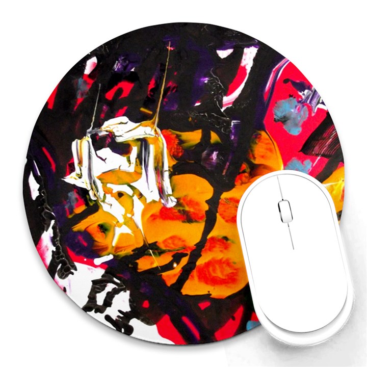 Consolation Before Battle 1 1 Round Mousepads