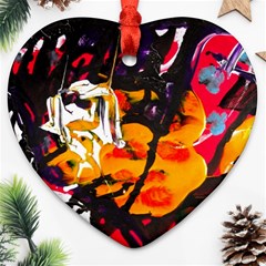 Consolation Before Battle 1 1 Heart Ornament (two Sides) by bestdesignintheworld