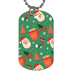 Colorful Funny Christmas Pattern Dog Tag (One Side)