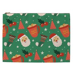 Colorful Funny Christmas Pattern Cosmetic Bag (XXL)