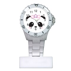 Panda Face Plastic Nurses Watch by PhotoThisxyz