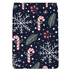 Holiday Seamless Pattern With Christmas Candies Snoflakes Fir Branches Berries Removable Flap Cover (s) by Vaneshart