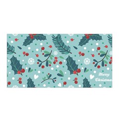 Seamless Pattern With Berries Leaves Satin Wrap by Vaneshart