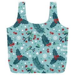 Seamless Pattern With Berries Leaves Full Print Recycle Bag (xxl) by Vaneshart