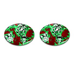 Plants And Flowers 1 1 Cufflinks (oval) by bestdesignintheworld