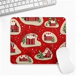 Christmas New Year Seamless Pattern Large Mousepads Front